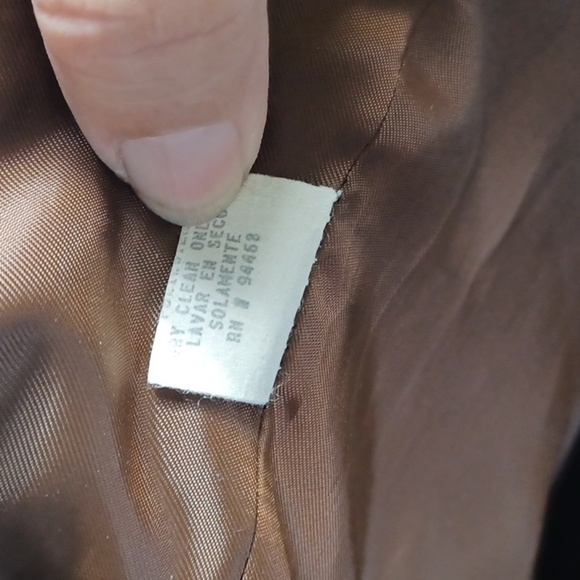 Alanni by Donny Brook Wool Blazer/Jacket, white/brown/black, sz 12, zip - Picture 8 of 9